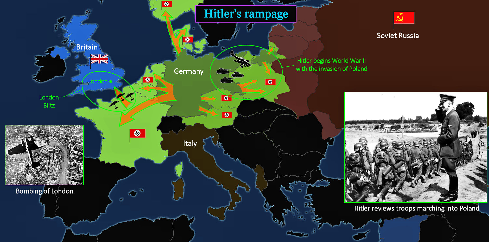 Munich agreement, 1939 map